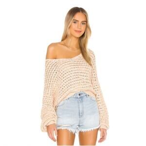 Revolve Free People Coconut V Neck Sweater in Neutral-L